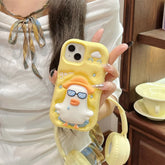 3D Glasses Duck Case with Stand for iPhone